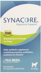 Van Beek Synacore para perros: cápsulas que apoyan la digestión y la microflora natural.
