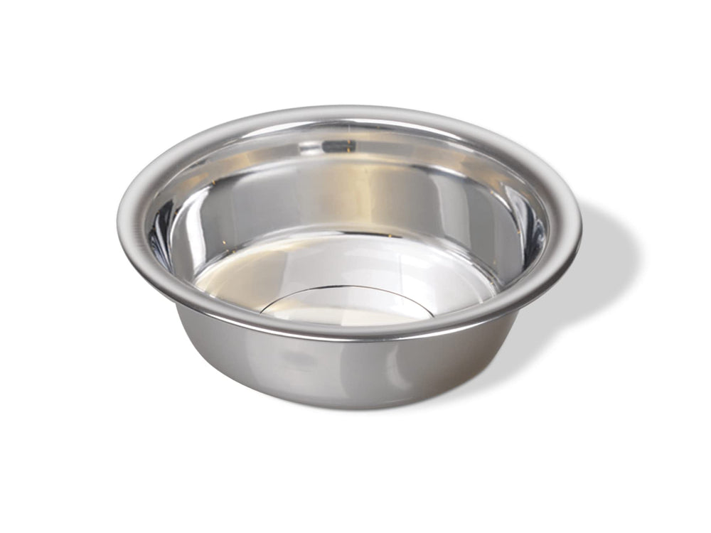 Van Ness: cuenco ligero de acero inoxidable, ideal para alimentos y agua.