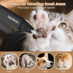 Vankoo protector anti salpicaduras para un grooming limpio.