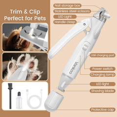 Recortador de pelo Vankoo para patas y cara, grooming seguro