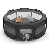 VavoPaw jaula de juego para mascotas pequeñas en formato octagonal, más espacio para moverse.