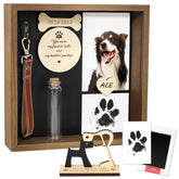 VavoPaw Memorial: vista frontal de la caja sombra para perros, ideal para conmemorar a tu mejor amigo.