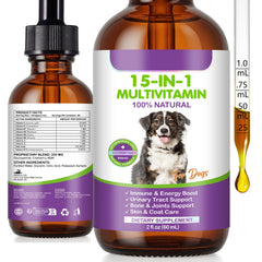 Etiqueta de Vceeoy en la botella, lista de vitaminas para salud diaria