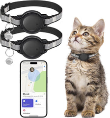 Rastreador Vebiso para gatos con collar, localización precisa.