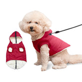 Vecomfy sudadera para perro con forro polar y arnés integrado mantiene caliente en paseos