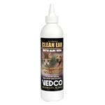 Vedco gotero para oídos de mascotas con Aloe Vera, limpieza suave.