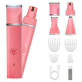 Veeconn kit corte pelo mascotas 4 en 1 rosa: precisión y comodidad para perros y gatos