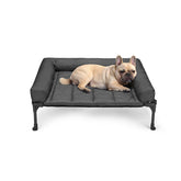 Cama elevada Veehoo con almohada tres-lados ofrece soporte del cuello para la mascota