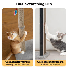 Veehoo opciones de rascar: poste y tablero para gatos.