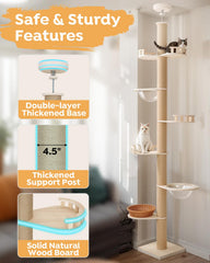 Veehoo Arbol Gato postes sisal invitan a rascar sin dañar muebles
