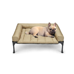 Cama de perro elevada Veehoo, tamaño 32x25, para uso cómodo dentro o fuera.