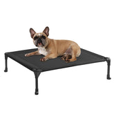 Cama para perros veehoo elevada con malla transpirable para aire fresco.