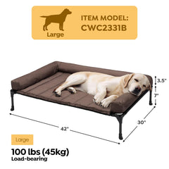 Cama Veehoo con almohada lateral para soporte del cuello
