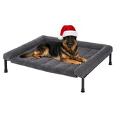 Veehoo cama elevada con refuerzo acolchado para comodidad y apoyo.