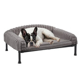 Cama para perros Veehoo con elevación y cojin de apoyo para comodidad diaria.