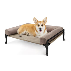Cama para perro Veehoo elevadora con enfriamiento para exterior, ayuda a mantener al animal fresco en días cálidos.