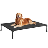 Veehoo cama-elevada exterior con malla transpirable para descanso fresco del perro grande