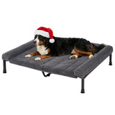 Cama elevada Veehoo para perro grande con cojín suave que ofrece apoyo y confort
