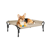 Cama para perro Veehoo elevada con barandilla para evitar caídas