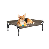 Cama elevada para perro Veehoo con barandillas, descanso seguro