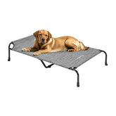 Cama para perros Veehoo elevada con cabecera, descanso cómodo