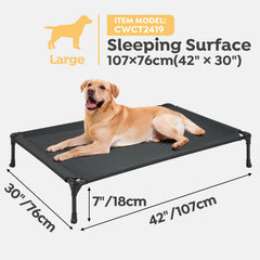 Cama para perro Veehoo elevada con tela Textilene duradera