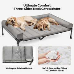 Cama Veehoo con malla Teslin transpirable para enfriar el descanso del perro