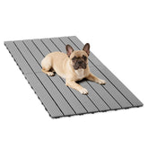 Veehoo pavimento exterior para jaulas con plataforma impermeable, ideal para entrenar al aire libre.
