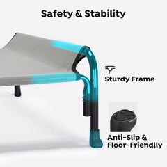 Veehoo XL, reposo inclinable, soporte cómodo para cuello y cabeza.