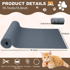 Alfombra rasguños Vefhby para pared: adhesivo fuerte que evita marcas en la pared.