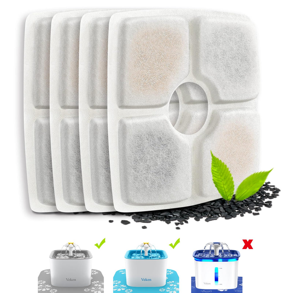 Veken filtros repuesto para fuente 84oz, mejoran la limpieza del agua
