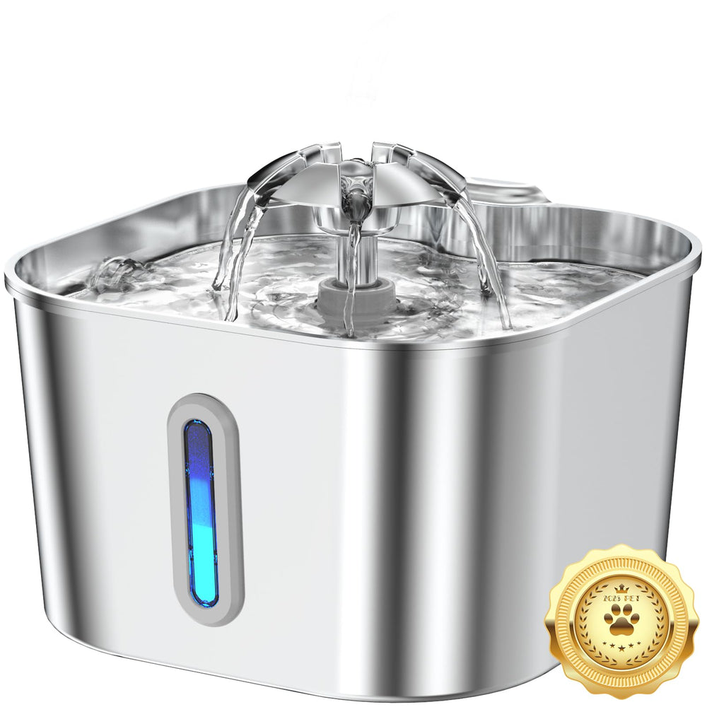 Vekonn fuente de agua para gatos, acero inoxidable, 74oz, agua fresca y segura.