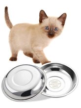 Tazones VENTION para gatos pequeños, diseño superficial que cuida los bigotes durante la comida.