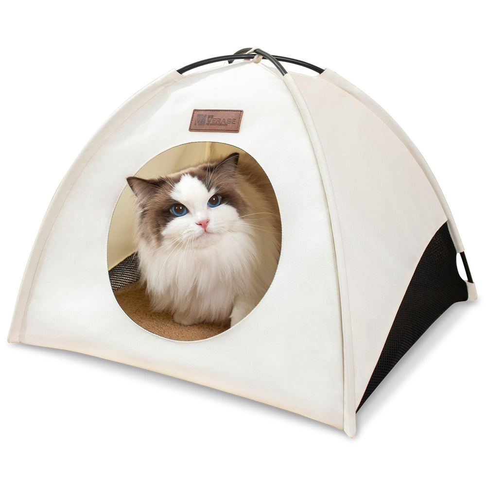 VERABE tent cueva gato, montaje cero para confort inmediato.