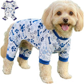 Vet-Approved Pijamas calmantes para perros, vista frontal, comodidad suave para uso diario.