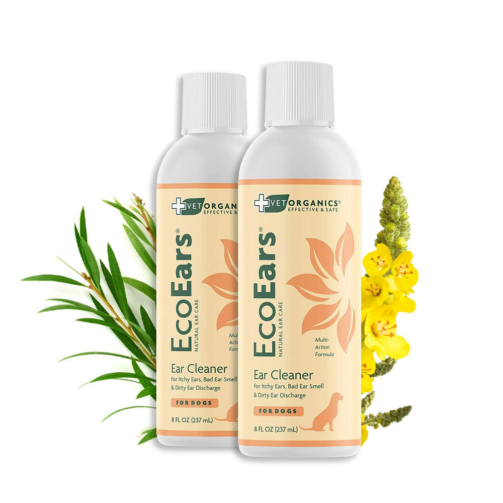 Vet Organics EcoEars, botella para limpieza suave de orejas.
