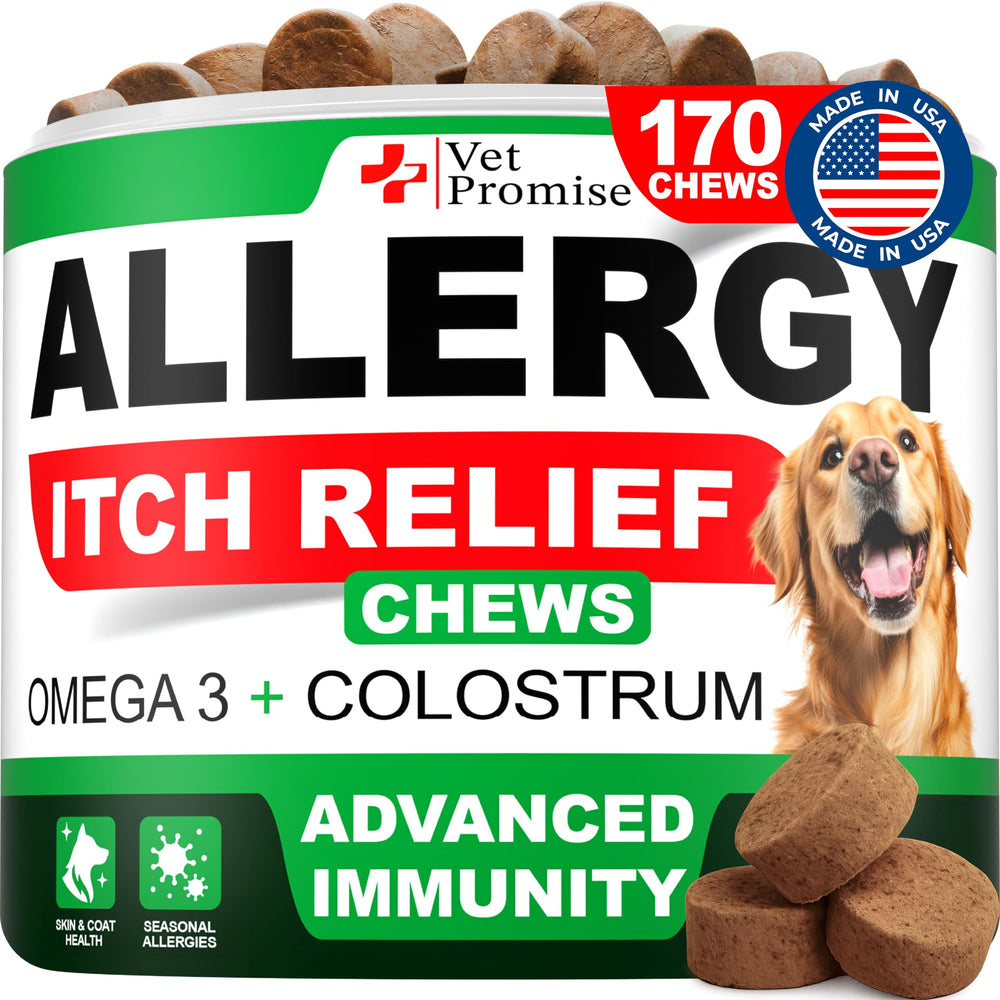 Vet Promise alivia alergias en perros: bocado para alivio natural del picor