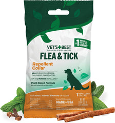 Collar Vet's Best natural para pulgas y garrapatas en empaque