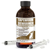 VetaSure desparasitante de tenias para gatos, frasco de 100 ml para tratamiento seguro.