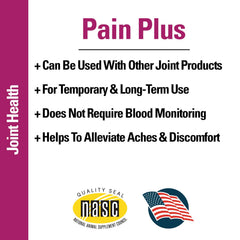 Empaque de Vet Classics Pain Plus y fórmula veterinaria.