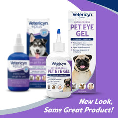 Aplicación diaria de Vetericyn Plus Gel Ocular para lubricación ocular.