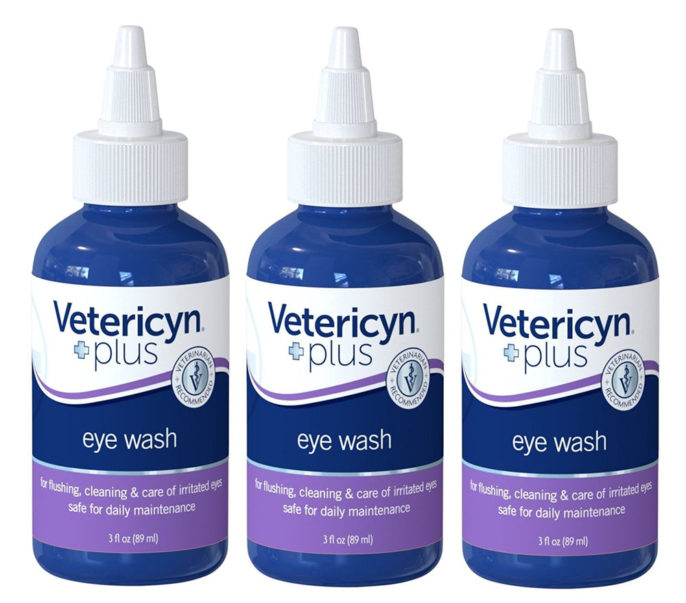 Vetericyn Plus para ojos de animales, lavado suave para limpiar secreciones oculares.