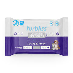 Vetnique Furbliss/DermaBliss: toallitas para perro, limpieza suave diaria de la cara