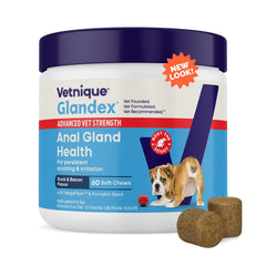 Glandex Vetnique: empaque listo para almacenar y apoyar la salud digestiva