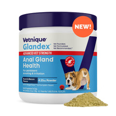 Glandex de Vetnique polvo para glándulas anales, apoyo suave a su salud digestiva