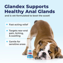 Recomendado por veterinarios para problemas de glándulas anales en mascotas.