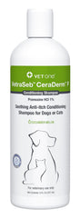 VetOne VetraSeb CeraDerm champú para perros con piel sensible y pelaje suave.
