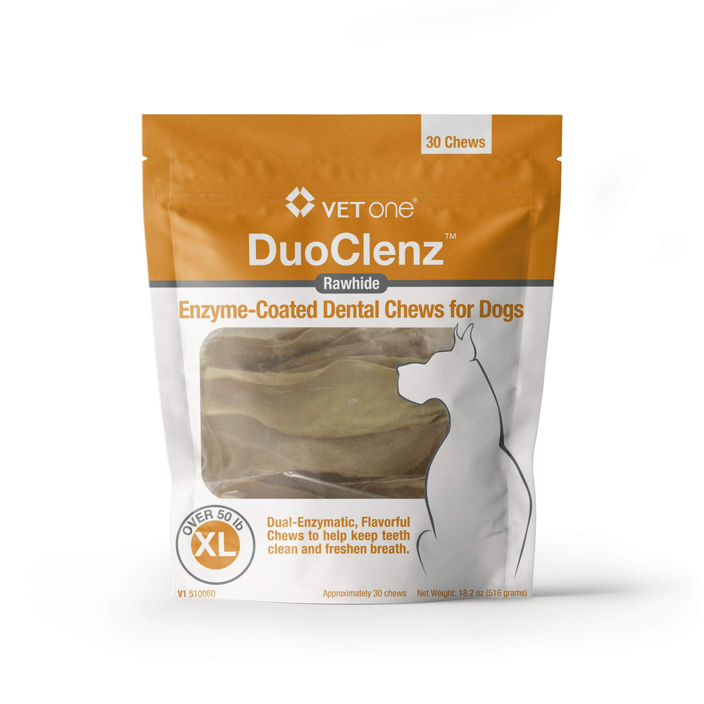 VetOne DuoClenz, hueso crudo extralargo para perros XL, favorece limpieza dental