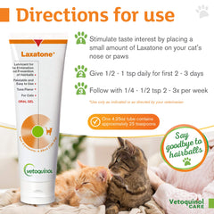 Vetoquinol Laxatone gel de atún – textura suave para usar fácilmente.