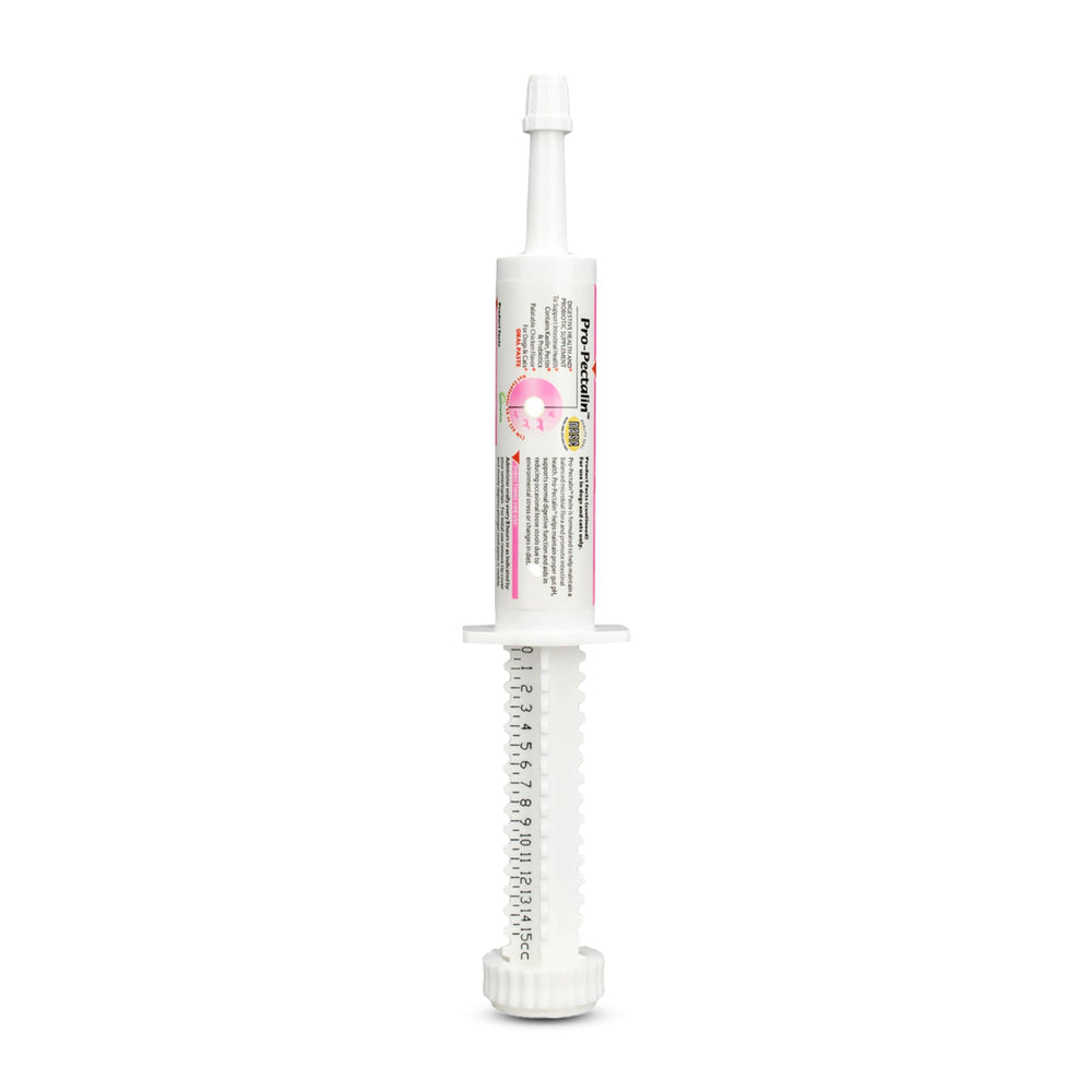 Vetoquinol Pro-Pectalin tubo 15cc, dosis fácil para diarrea ocasional en mascotas.
